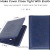 Passport Holder Leather Rfid Blocking Passport Id Organizer Cover Wallet Case with Vaccine Card Holder Combo CDC Vaccination Protectors Book for Men Women (Navy Blue) - Image 5